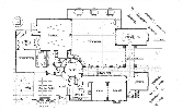 Hand drawn listed building roofing plan